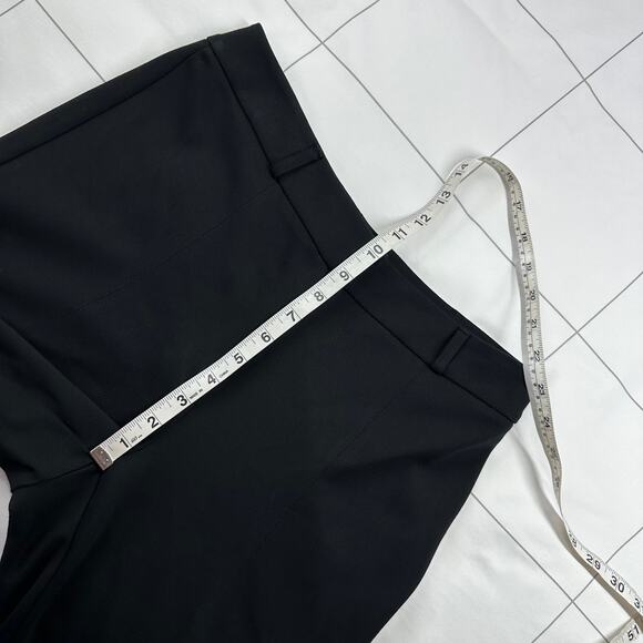 J. McLaughlin Dress Pants Womens 6 Black Deanne Front Slit Straight Leg Solid - Picture 9 of 12